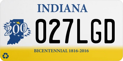 IN license plate 027LGD