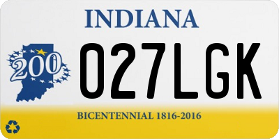 IN license plate 027LGK