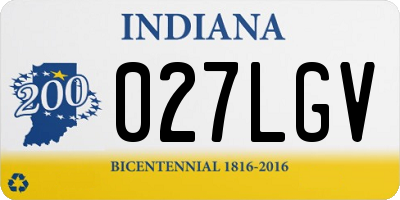 IN license plate 027LGV