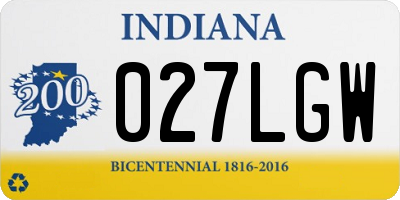 IN license plate 027LGW