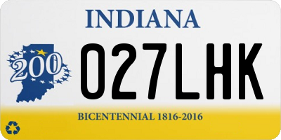 IN license plate 027LHK