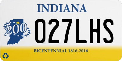 IN license plate 027LHS