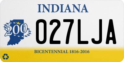 IN license plate 027LJA
