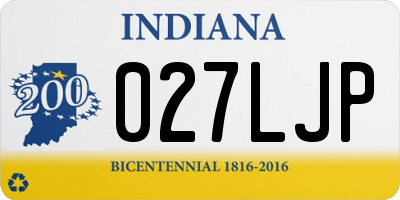 IN license plate 027LJP