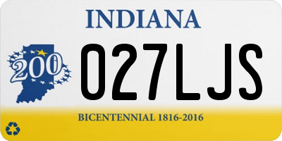 IN license plate 027LJS