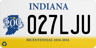 IN license plate 027LJU