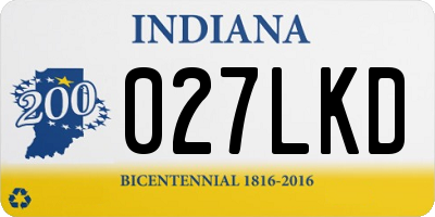IN license plate 027LKD