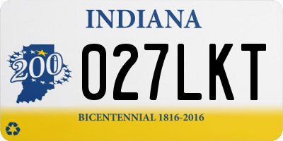 IN license plate 027LKT