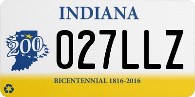 IN license plate 027LLZ