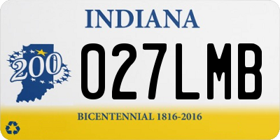 IN license plate 027LMB