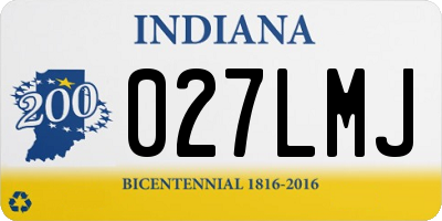 IN license plate 027LMJ