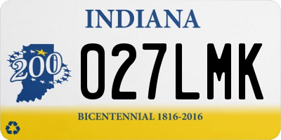 IN license plate 027LMK