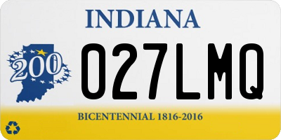 IN license plate 027LMQ