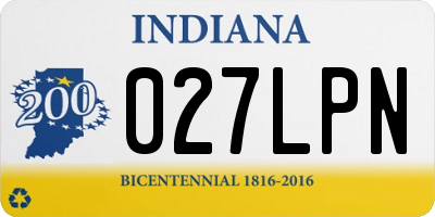 IN license plate 027LPN