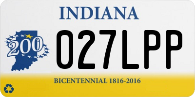 IN license plate 027LPP