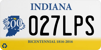 IN license plate 027LPS