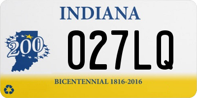 IN license plate 027LQ