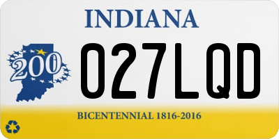 IN license plate 027LQD