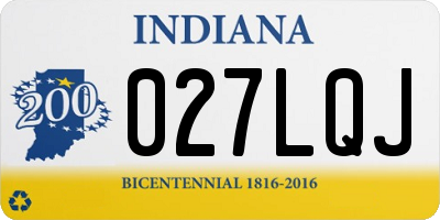 IN license plate 027LQJ