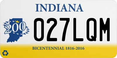 IN license plate 027LQM
