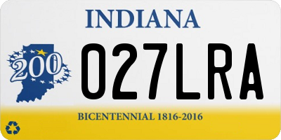 IN license plate 027LRA