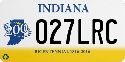 IN license plate 027LRC
