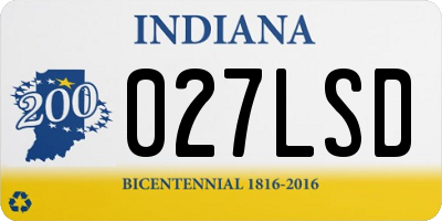 IN license plate 027LSD