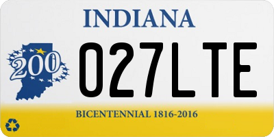 IN license plate 027LTE