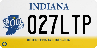 IN license plate 027LTP
