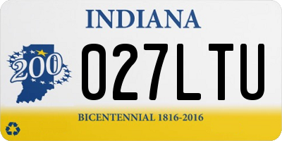 IN license plate 027LTU