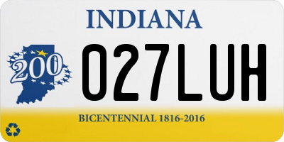 IN license plate 027LUH