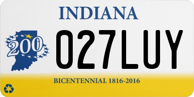 IN license plate 027LUY