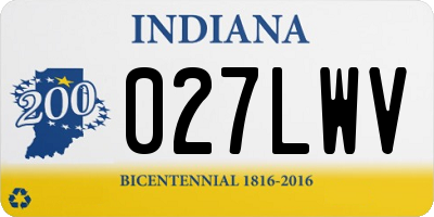 IN license plate 027LWV