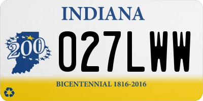 IN license plate 027LWW