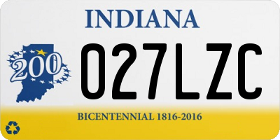 IN license plate 027LZC