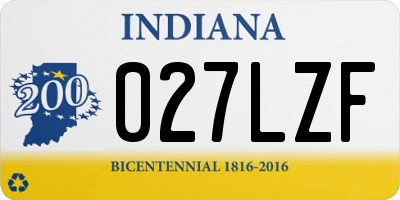 IN license plate 027LZF