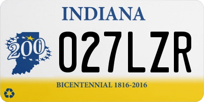 IN license plate 027LZR