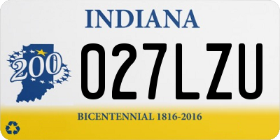 IN license plate 027LZU