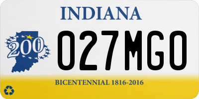 IN license plate 027MGO