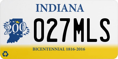 IN license plate 027MLS