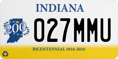 IN license plate 027MMU