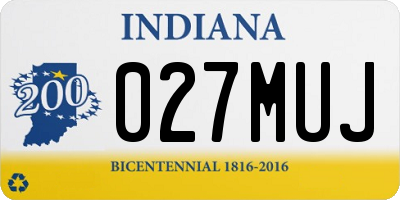 IN license plate 027MUJ