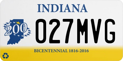 IN license plate 027MVG