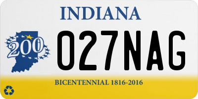 IN license plate 027NAG