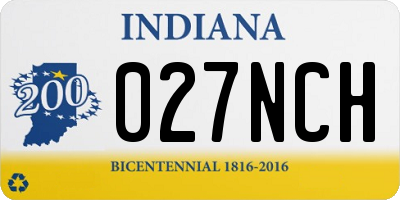 IN license plate 027NCH