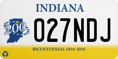 IN license plate 027NDJ