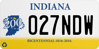 IN license plate 027NDW
