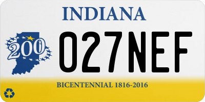 IN license plate 027NEF