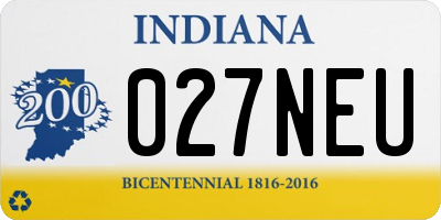 IN license plate 027NEU