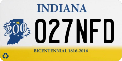IN license plate 027NFD